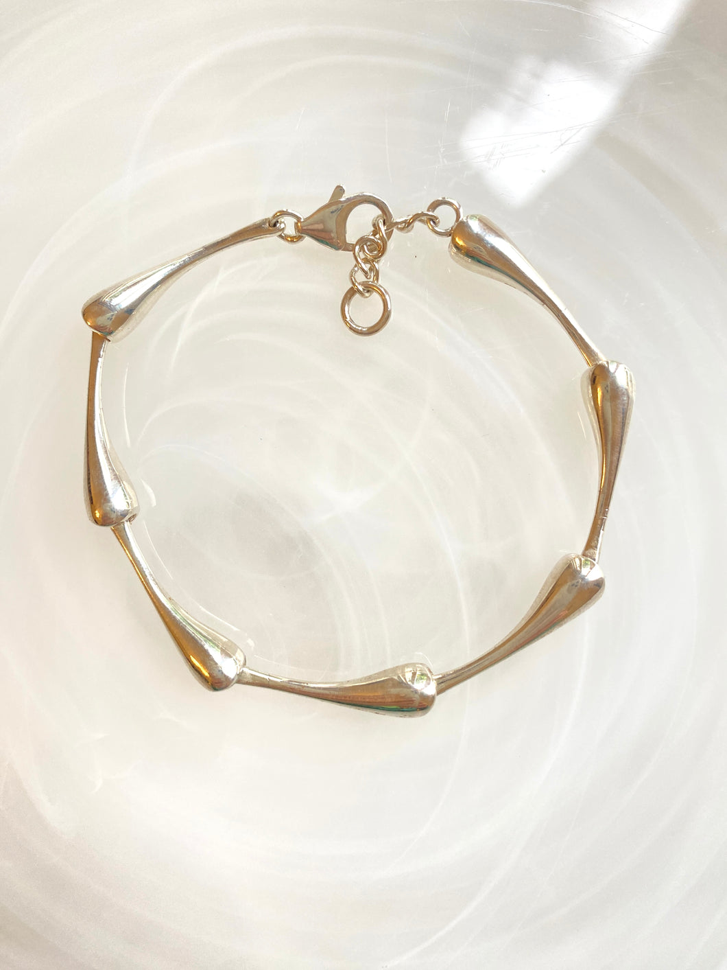 Timeless tear drop necklace and bracelet