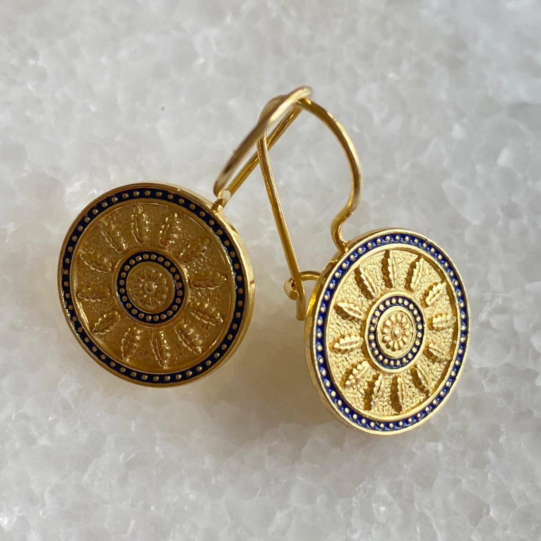 Vergina star hook Earrings