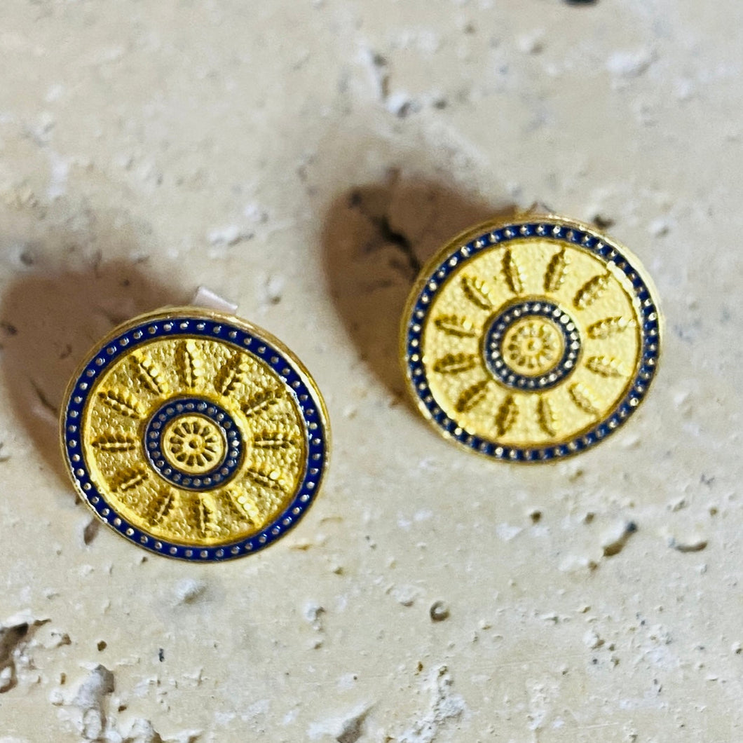 Vergina star stud earrings