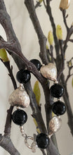 Hammered hearts & onyx bracelets