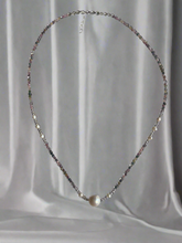 Tourmaline and pearl necklace