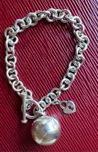 Bleacher chain with ball charm bracelet