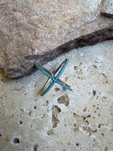 Turquoise Beaded Cross Over Ring