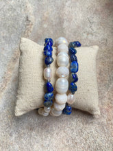 Pearl and blue quartz bundle