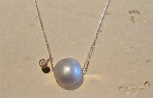 14K gold ‘pearl and the diamond necklace’