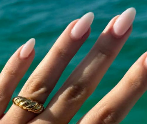 Croissant dome ring