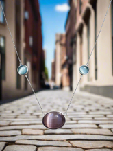 Kassandra Cabochon semi precious gem necklace