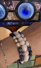 Pearl and blue quartz bundle