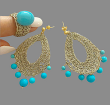 Gina crochet silver Earrings