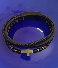 Triple layered men’s  bracelet