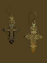 The Milano Byzantine cross earrings