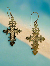 The Milano Byzantine cross earrings