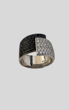 Timeless black and white ring