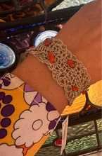 The coral crochet bespoke cuff