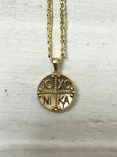 ICXC NIKA gold coin pendant