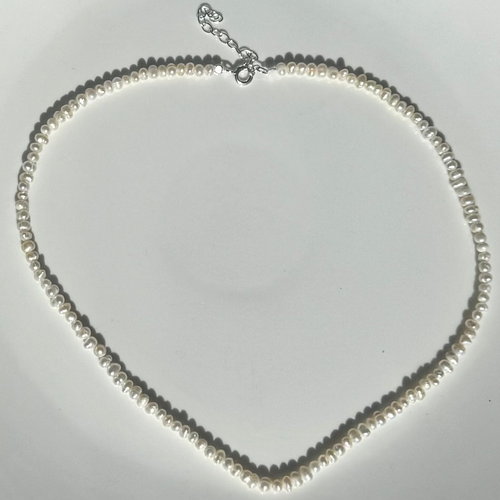 The tiniest seed pearl necklace