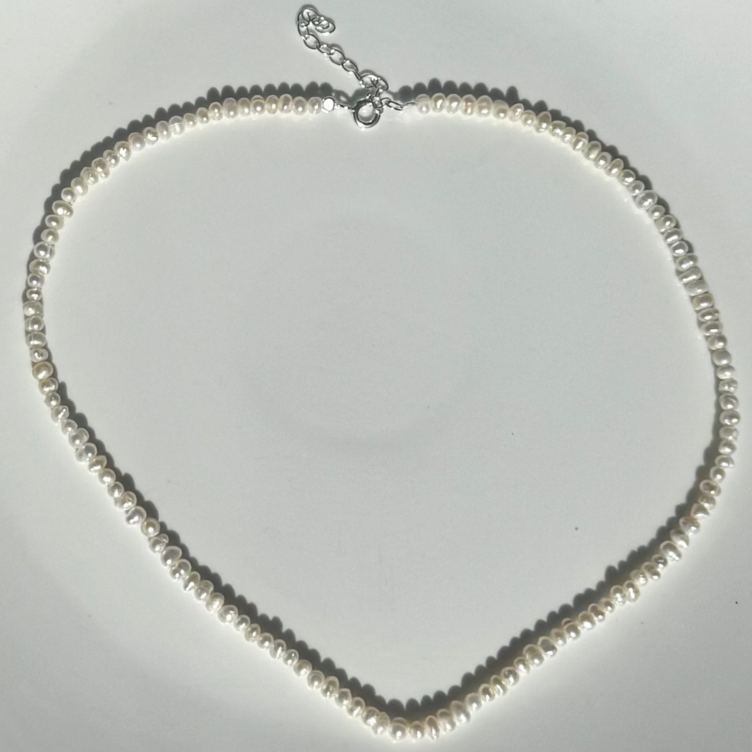 The tiniest seed pearl necklace