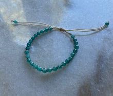 The sea blue cord bracelet