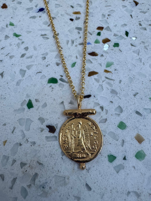 The ancient Byzantine coin necklace