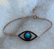 Dark blue eye bracelet