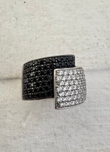 Timeless black and white ring