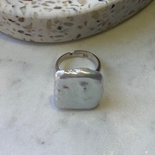 Square pearl ring