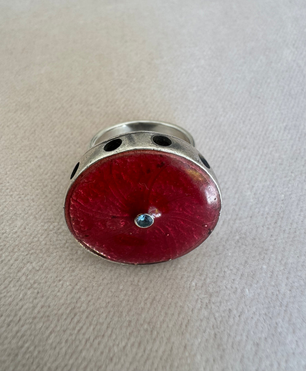 The big red enamel ring