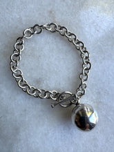 Bleacher chain with ball charm bracelet