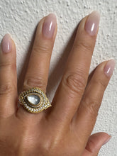 Lapis lazuli Byzantine eye ring