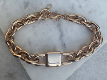 Paperclip rose link necklace
