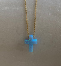 Opalite blue cross