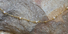 Petite pearl and gold vermeil necklace