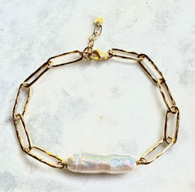 Keshi open link bracelet