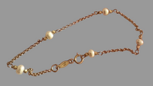 14k gold Akoya pearl bracelet