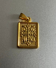 Solid 14k gold ICXC Konstantine and Helen pendant