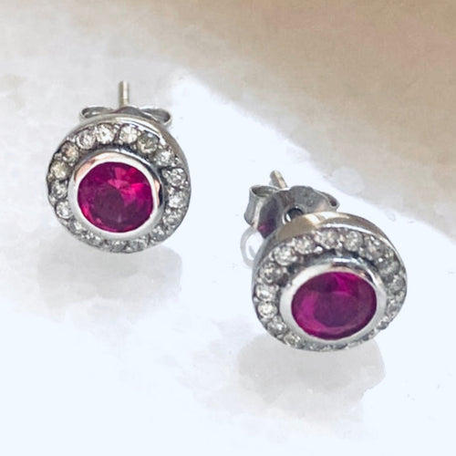 The Fuchsia studs