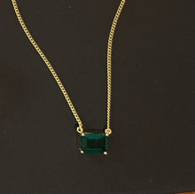 Emerald green necklace