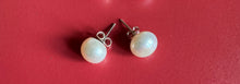 Pearl stud earrings