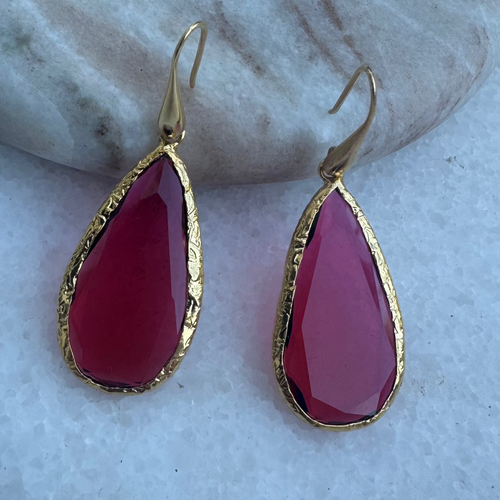 Anastasia crimson earrings