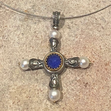 Byzantium pearl crucifix