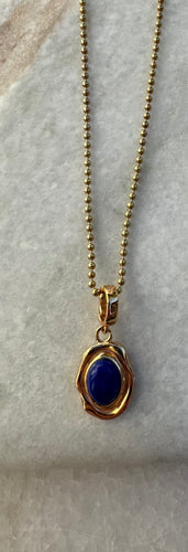 Lapis lazuli with ball chain