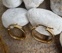 9k gold hoop earrings