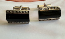 Onyx rectangular cufflinks