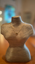 Dainty gold vermeil circle necklace