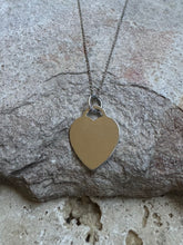 Solid heart necklace