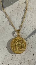 Reversible ICXC medallion with green spinel
