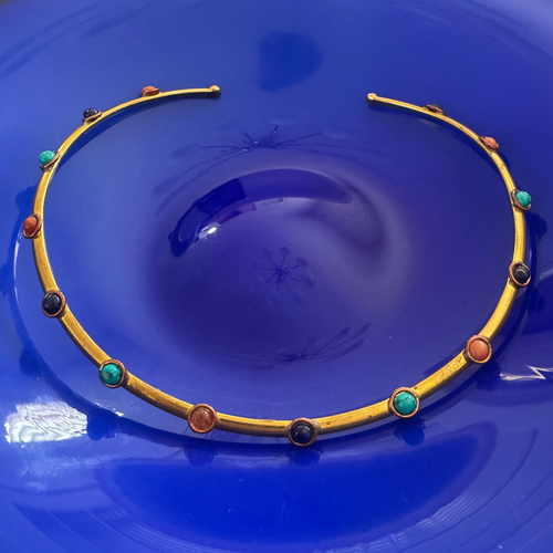 Semi precious collier