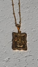 Reversible ICXC scroll necklace