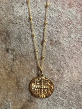 ICXC cross on coin necklace