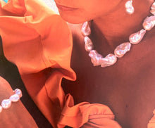 Lustrous Baroque fresh water pearl necklace